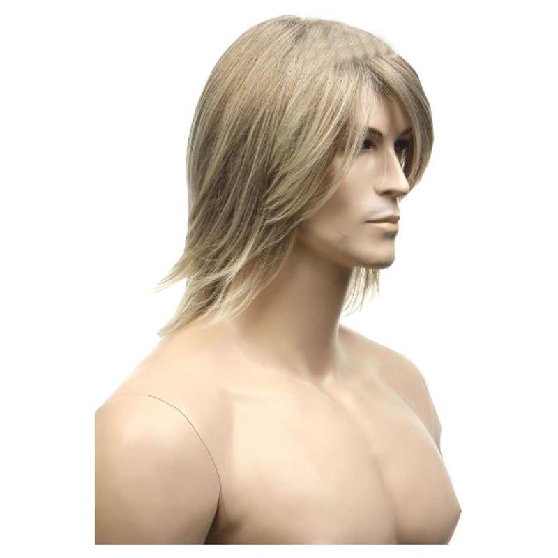 KOLIGHT European USA Hot Men Wigs Short Flaxen Gold Color Men Natural Looking Hair Wig - Image 2